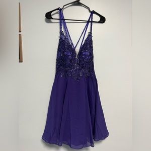 Regency Purple Mini Special Occasion/HOCO Dress